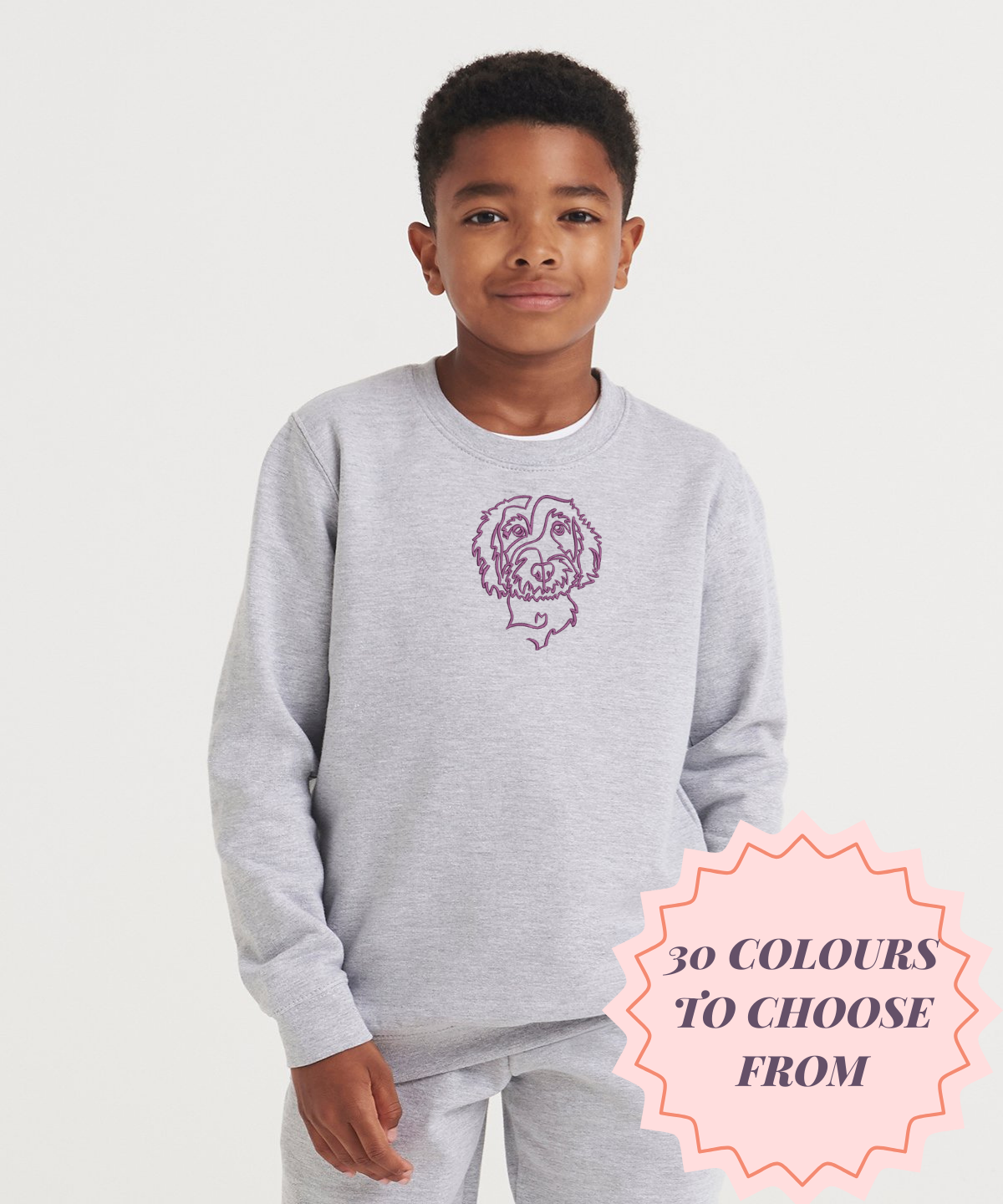 Kids Sweatshirt Abstract Line Design
