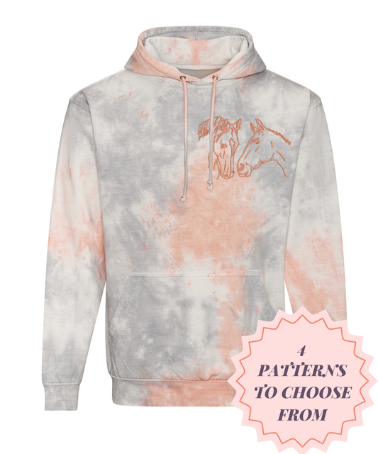 Tie Dye Hoodie Outline Design