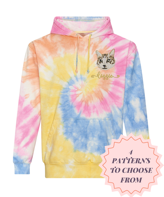 Tie Dye Hoodie Portrait Design