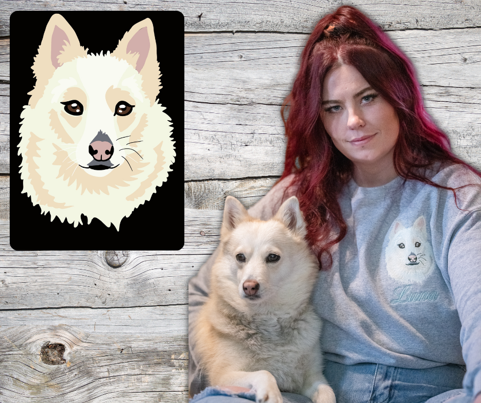 Embroidered Pet Portrait Sweater